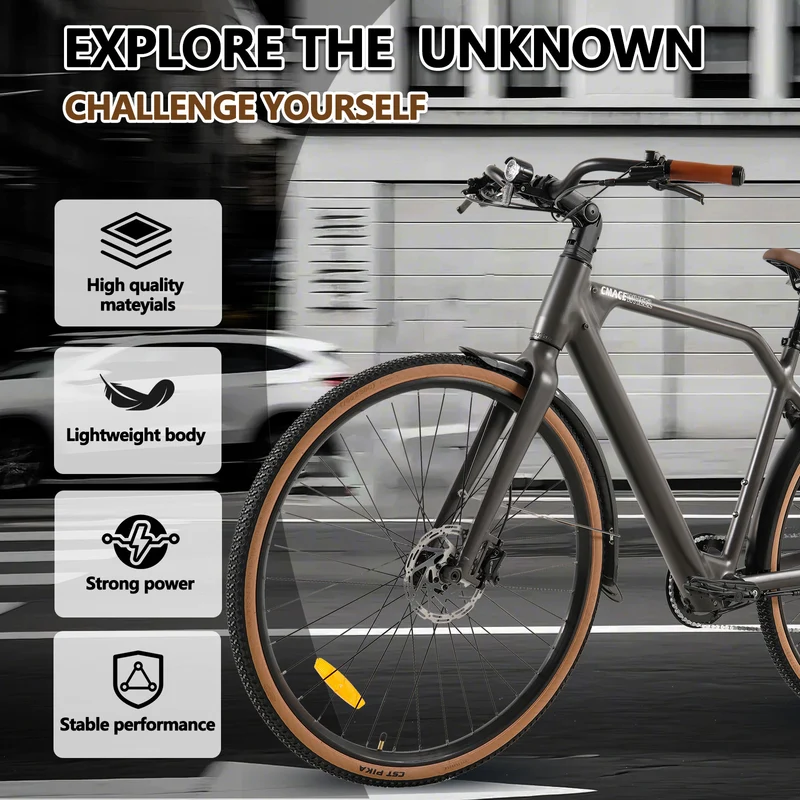 CMACEWHEEL F700-1 250W 10AH Batteria rimovibile Bicicletta elettrica per pendolari
