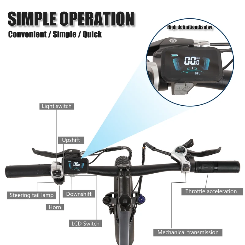 CMACEWHEEL T20 750W 48V 17Ah Batteria Bicicletta Elettrica per Pendolari