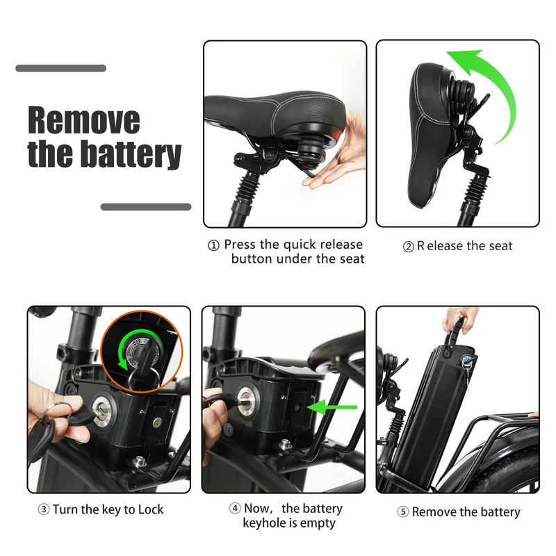 CMACEWHEEL T20 750W 48V 17Ah Batteria Bicicletta Elettrica per Pendolari