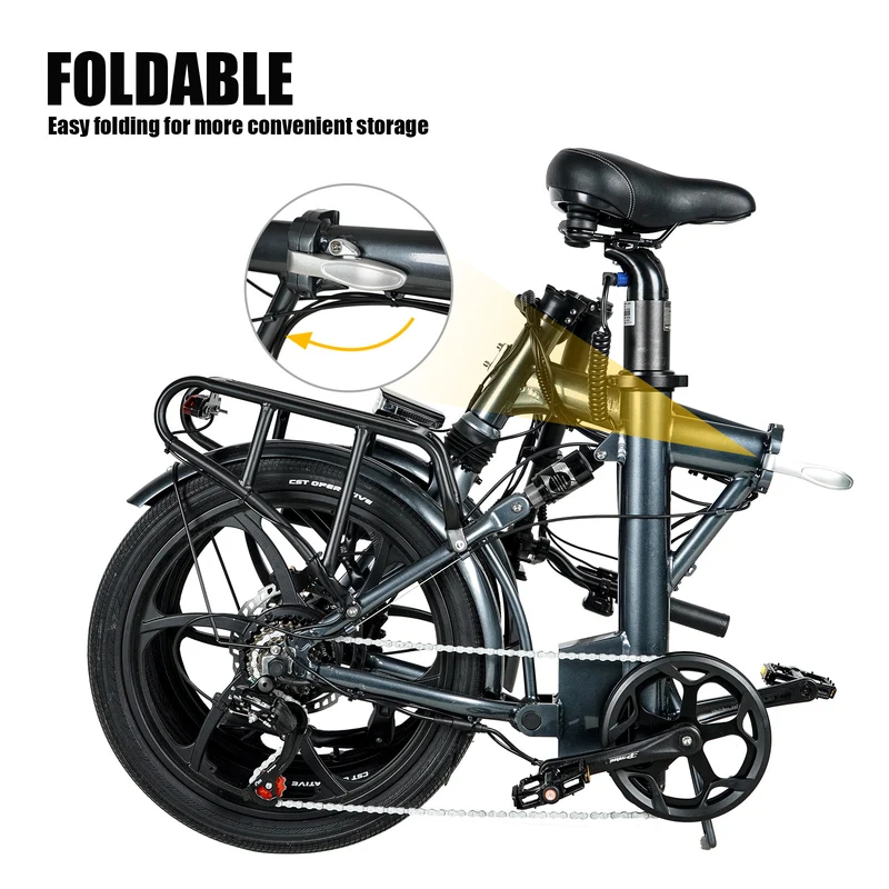 CMACEWHEEL EM20 350W 36V 12Ah Batteria Bicicletta Elettrica per Pendolari