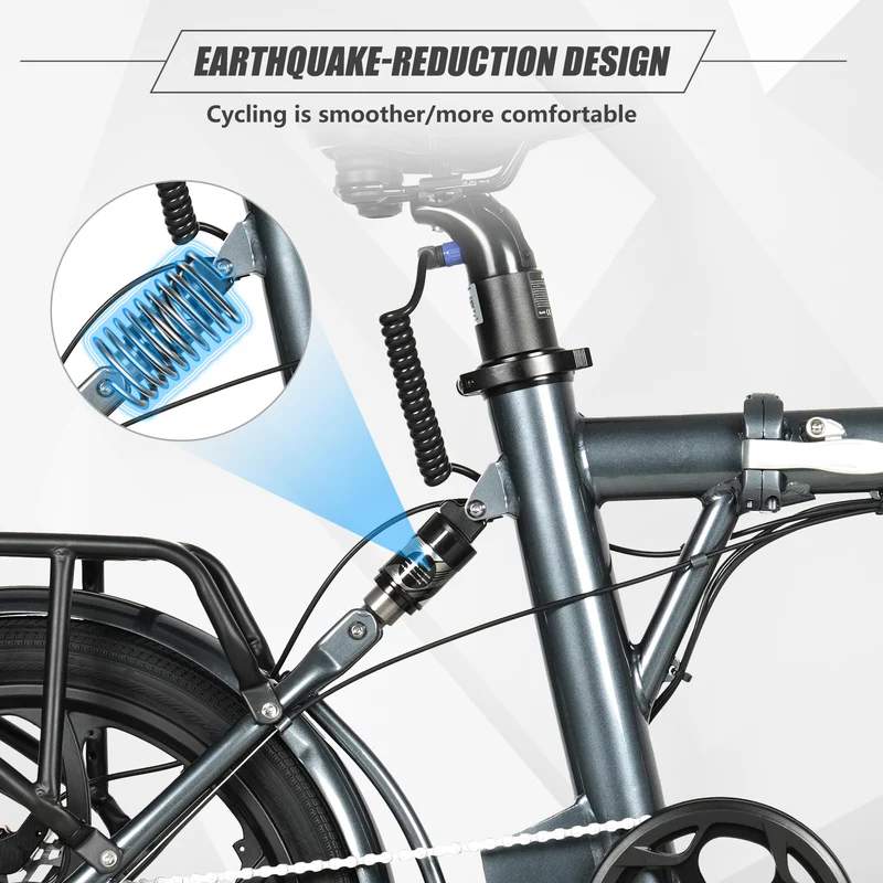 CMACEWHEEL EM20 350W 36V 12Ah Batteria Bicicletta Elettrica per Pendolari