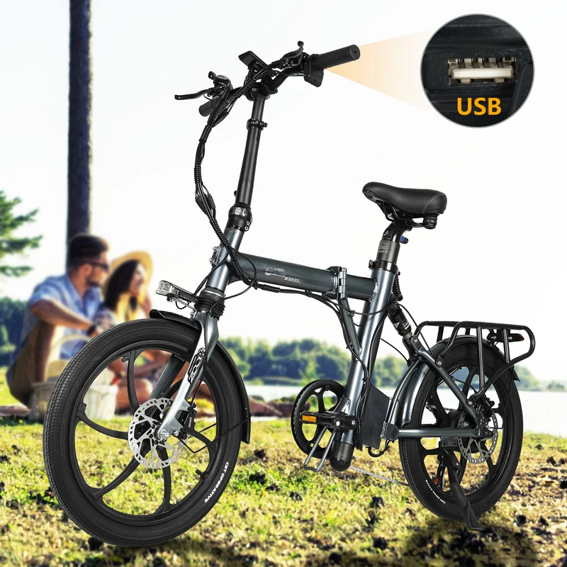 CMACEWHEEL EM20 350W 36V 12Ah Batteria Bicicletta Elettrica per Pendolari