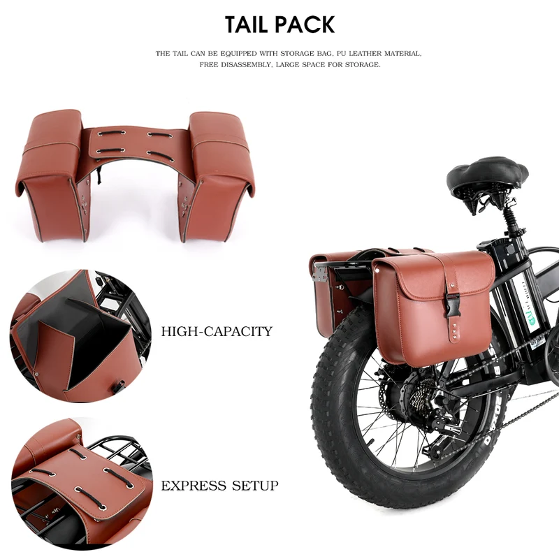 Parti della borsa del sedile posteriore del tail pack per bici elettriche CMACEWHEEL