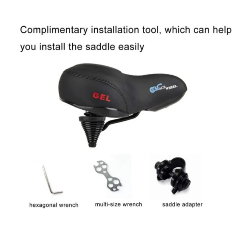 (Nessun logo Cmacewheel) Sella per bicicletta universale oversize Comfort | Sella per bicicletta CMACEWHEEL per KS26 RX20-Max GW20 Y20