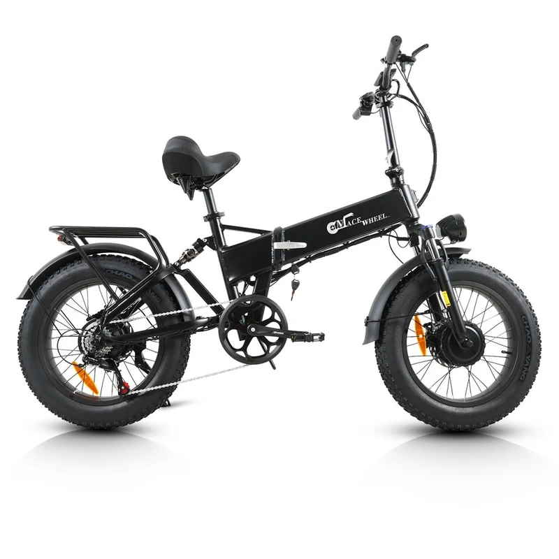 CMACEWHEEL RX20MAX Nuova E-bike 750W*2 Potente bicicletta elettrica a doppio motore 48V 18AH 20 pollici*4.0 Fat Tyre Ebike pieghevole