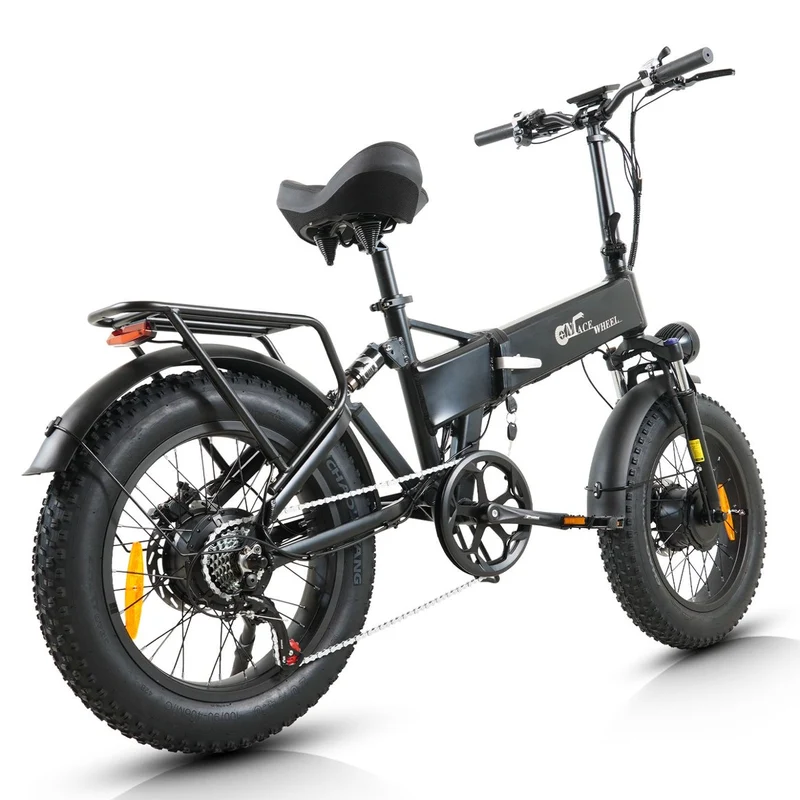 CMACEWHEEL RX20MAX Nuova E-bike 750W*2 Potente bicicletta elettrica a doppio motore 48V 18AH 20 pollici*4.0 Fat Tyre Ebike pieghevole