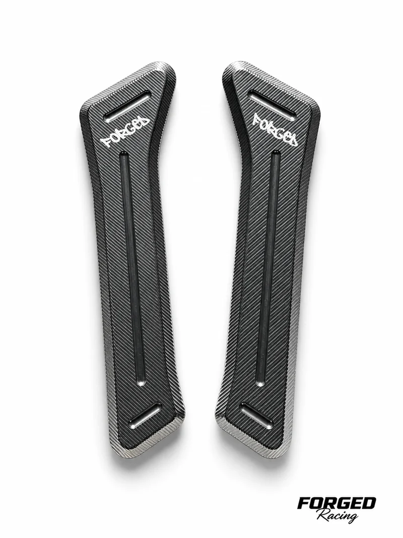 Surron Ultra Bee Metal Battery Guards | CNC Replacement (Black & Chrome)