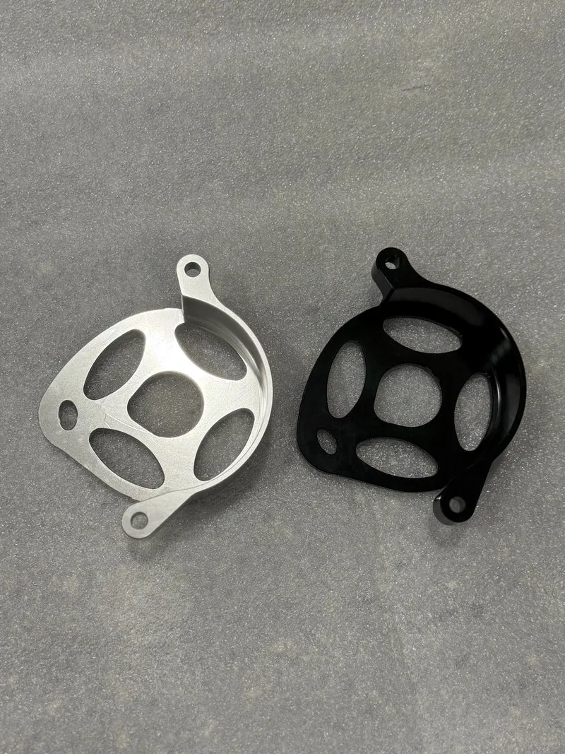Surron Ultra Bee Metal Motor Cover | CNC Upgrade Replacement (Black & Chrome)