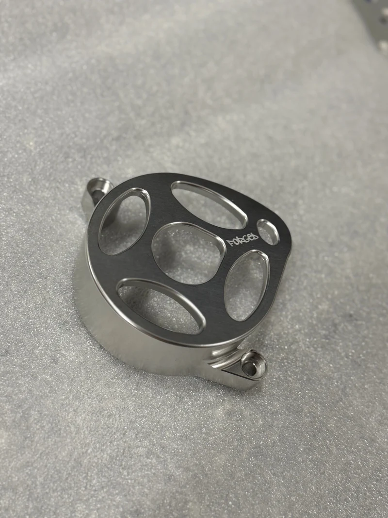 Surron Ultra Bee Metal Motor Cover | CNC Upgrade Replacement (Black & Chrome)