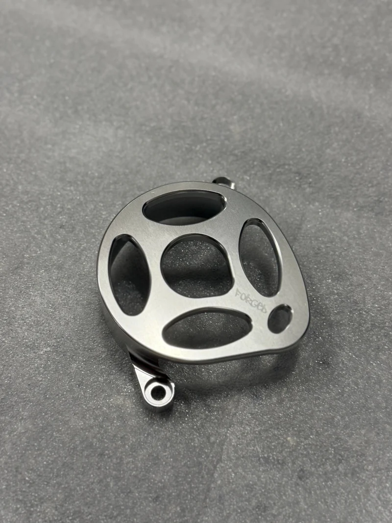 Surron Ultra Bee Metal Motor Cover | CNC Upgrade Replacement (Black & Chrome)