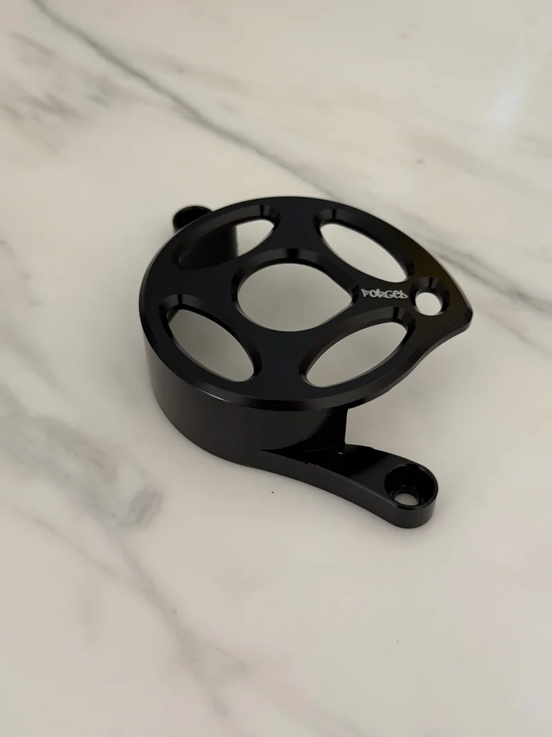 Surron Light Bee X & E-Ride Metal Motor Cover | CNC Upgrade Replacement (Black & Chrome)