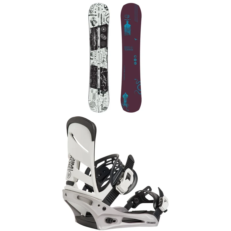 Burton Rewind Snowboard + Mission Snowboard Bindings 2027