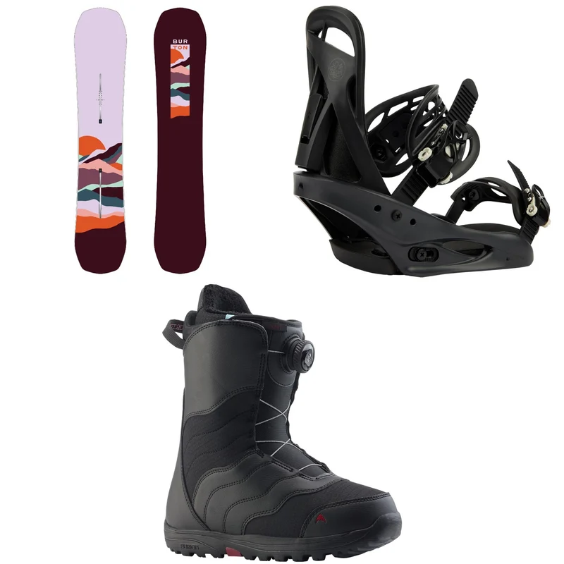 Burton Spellbinder Snowboard + Citizen Snowboard Bindings + Mint Boa Snowboard Boots - Women's 2027