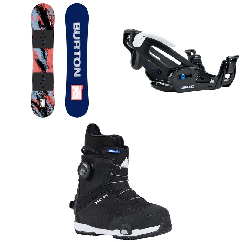 Burton Grom Camber Snowboard + Step On Grom Snowboard Bindings + Step On Grom Snowboard Boots - Kids' 2027