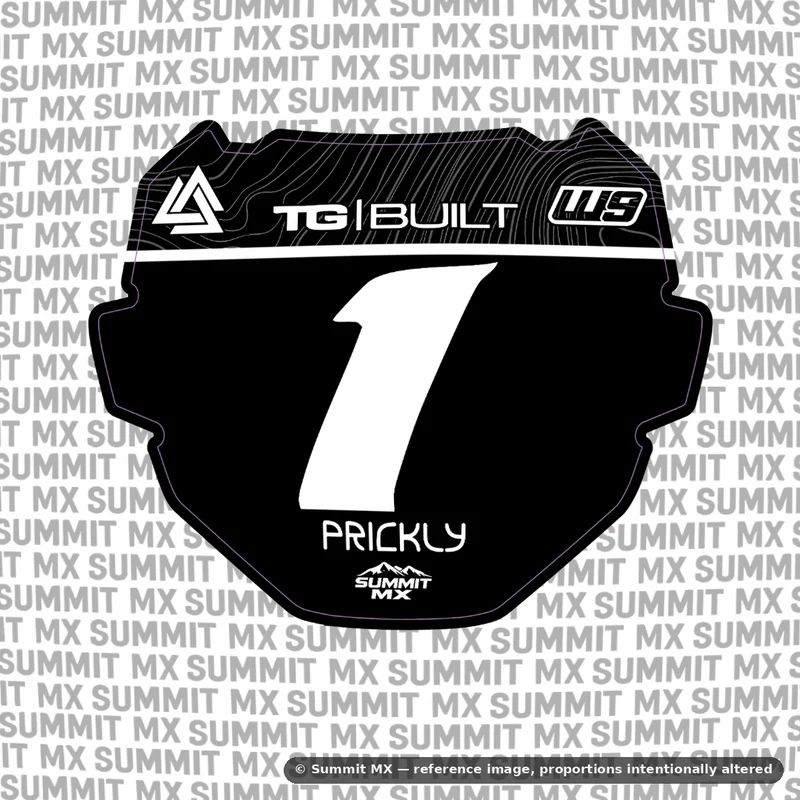 Ridgeline Number Plate Decal