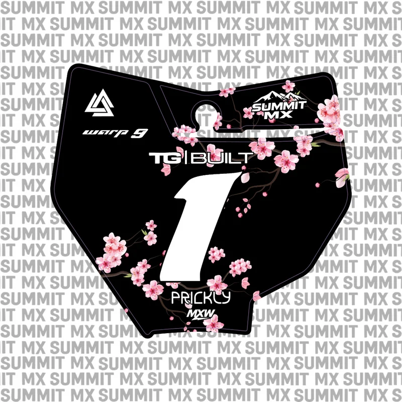 Cherry Blossom Number Plate Decal