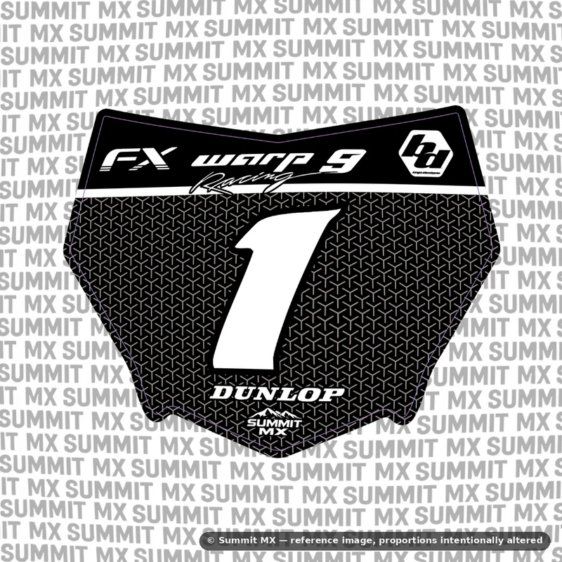 Vertex Number Plate Decal