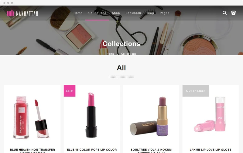 Cosmetics Store Manhattan Shopify Theme