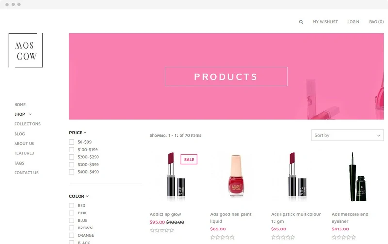 Accessories Store Moscow Shopify Theme