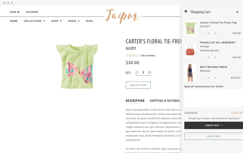 Women's Fashion Shopify Theme - Jaipur - HulkApps