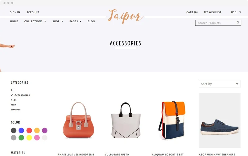 Accessories Shopify Theme - Jaipur - HulkApps