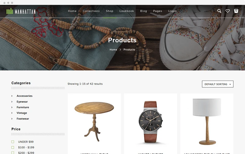 Men's Clothing Store Manhattan Shopify Theme