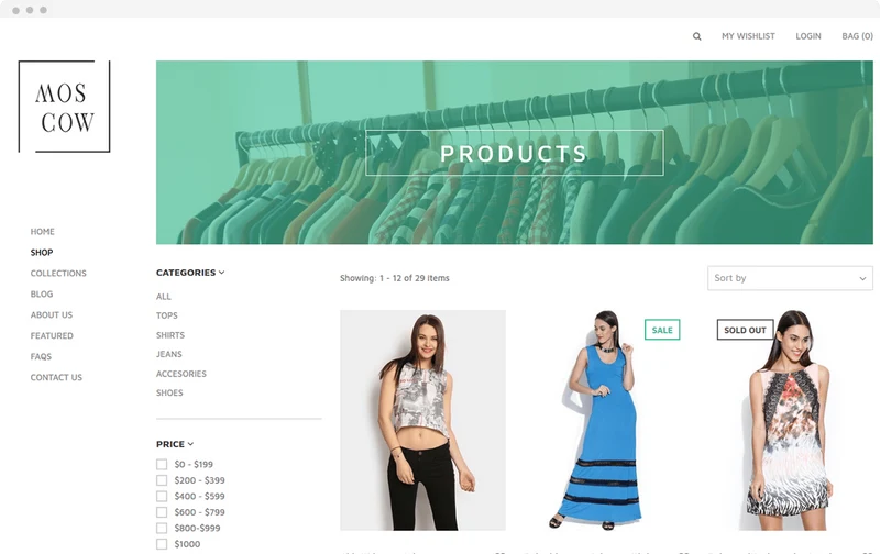 Men's Clothing Store Moscow Shopify Theme