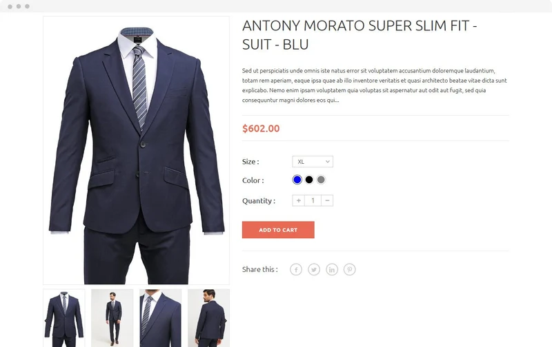 Men's Clothing Shopify Theme - Rome