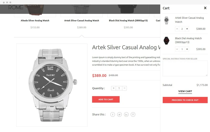 Clothing Shopify Theme - Rome