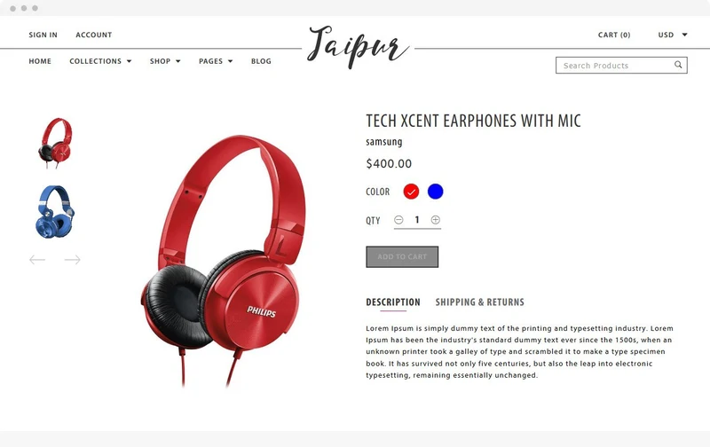 Women's Clothing Shopify Theme - Jaipur