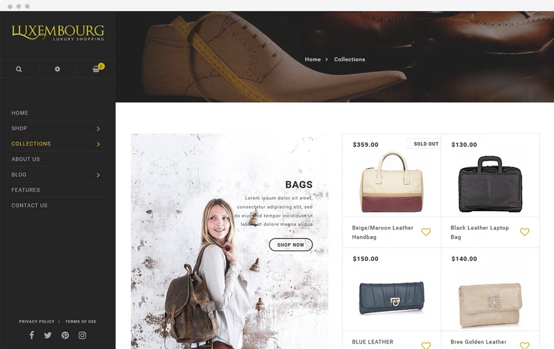 Men's Clothing Shopify Theme - Luxembourg