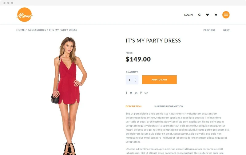 Men's Clothing Shopify Theme - Miami