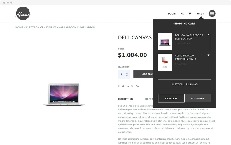 Clothing Shopify Theme - Miami
