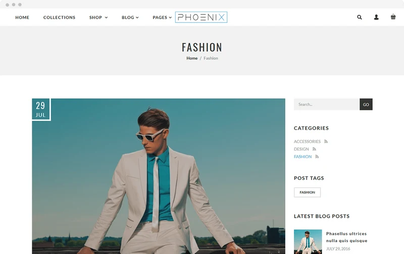 Men's Clothing Shopify Theme - Phoenix