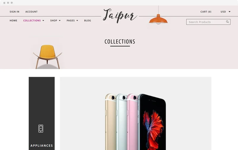 Kitchen Appliances Shopify Theme - Jaipur