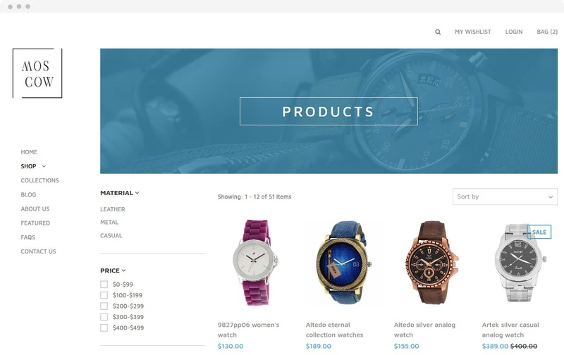 Sports Shopify Theme - Moscow