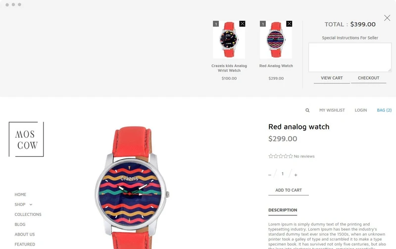 Sport Shoes Shopify Theme - Moscow