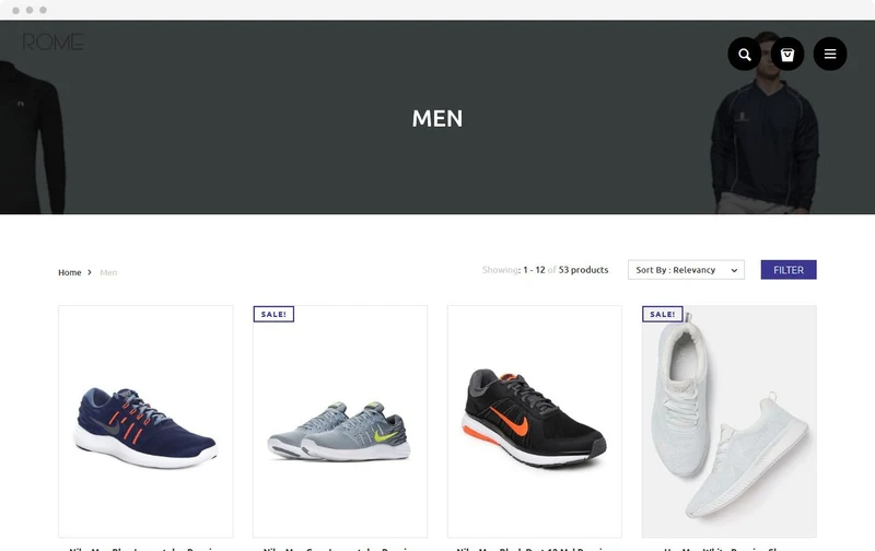 Sportswear Shopify Theme - Rome