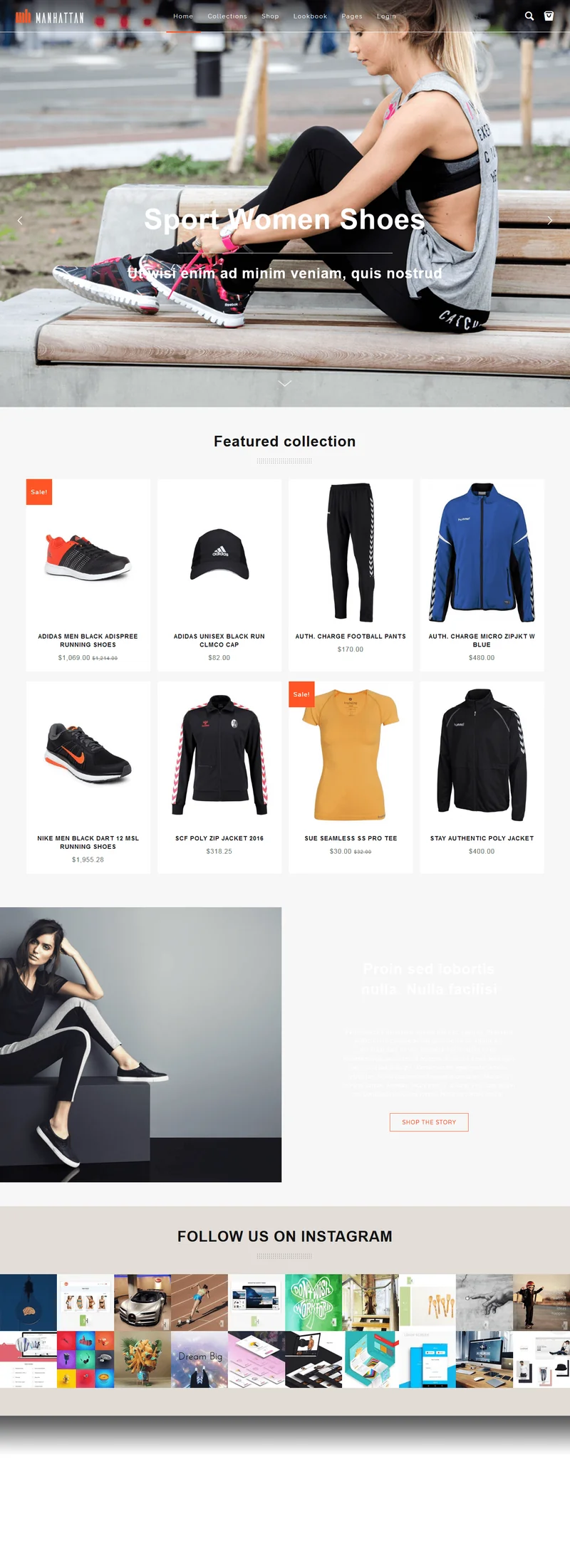 Sportswear Shopify Theme - Manhattan