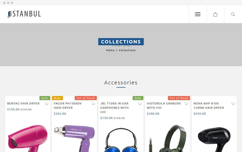 Appliances Shopify Theme - Istanbul