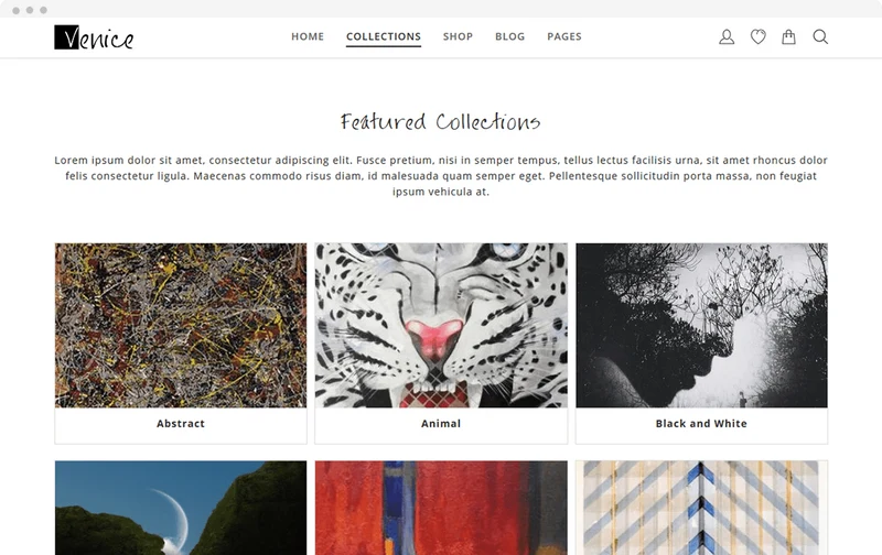 Art Supplies Store Venice Shopify Theme