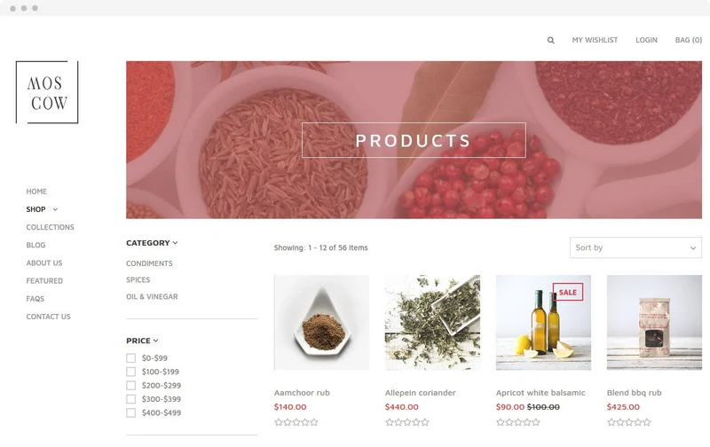 Jewelry Store Moscow Shopify Theme