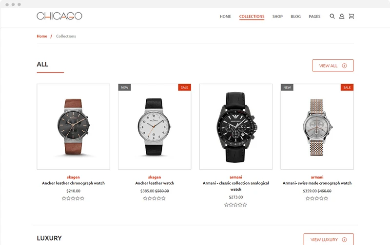Jewelry Store Chicago Shopify Theme