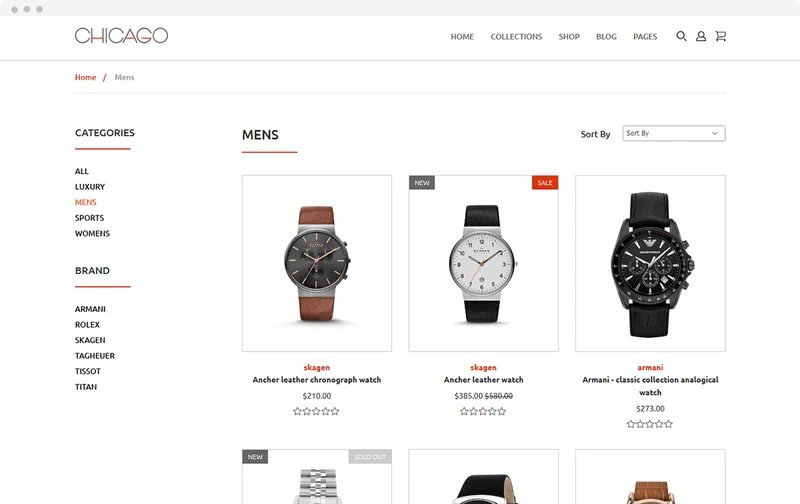 Jewelry Store Chicago Shopify Theme