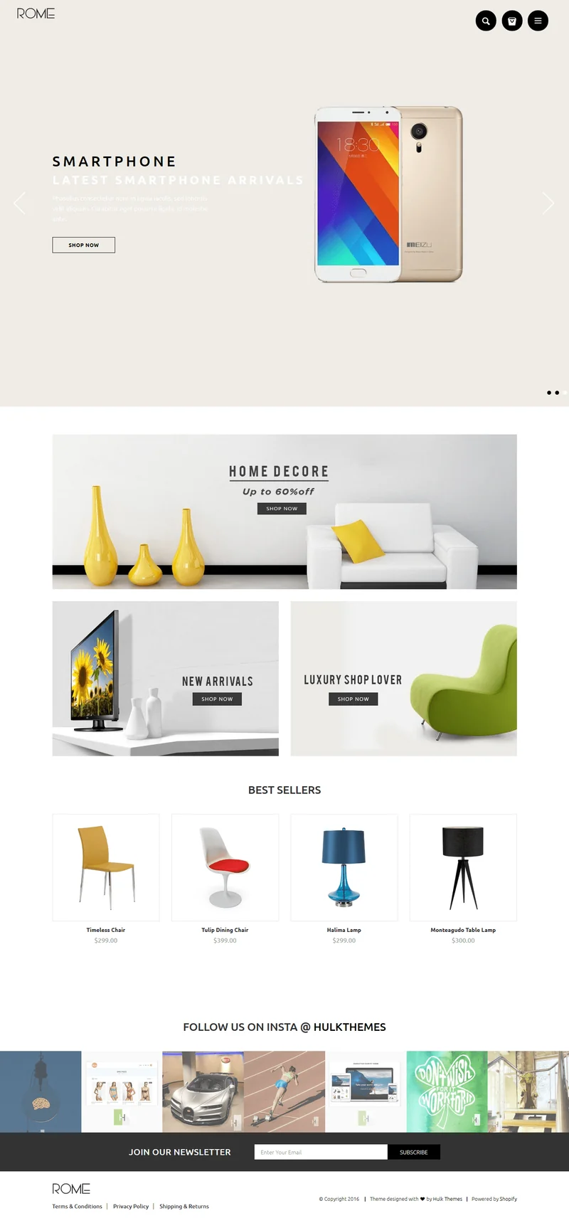 Watches Store Rome Shopify Theme
