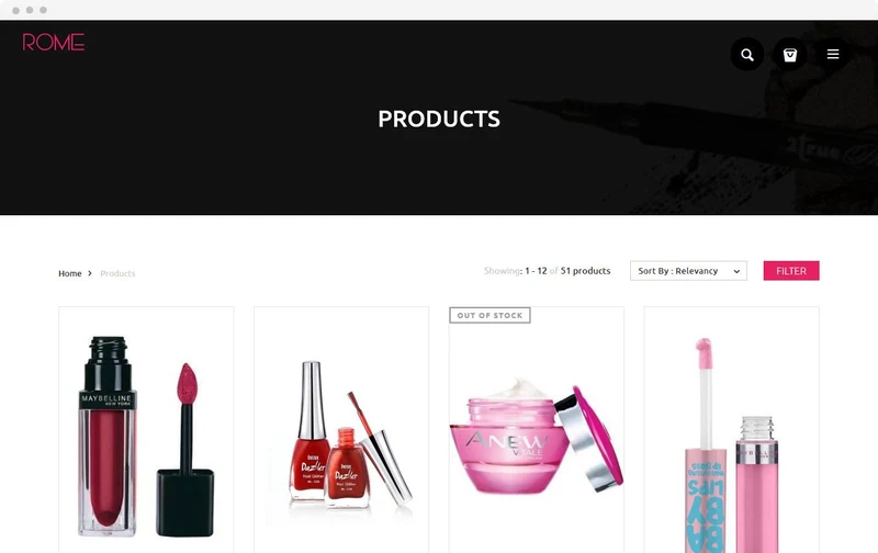 Beauty Shopify Theme - Rome