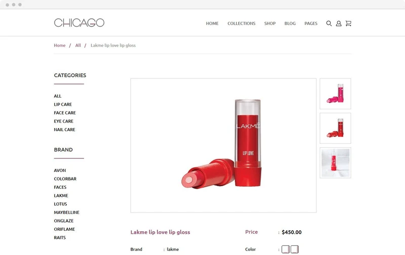 Beauty Store Chicago Shopify Theme