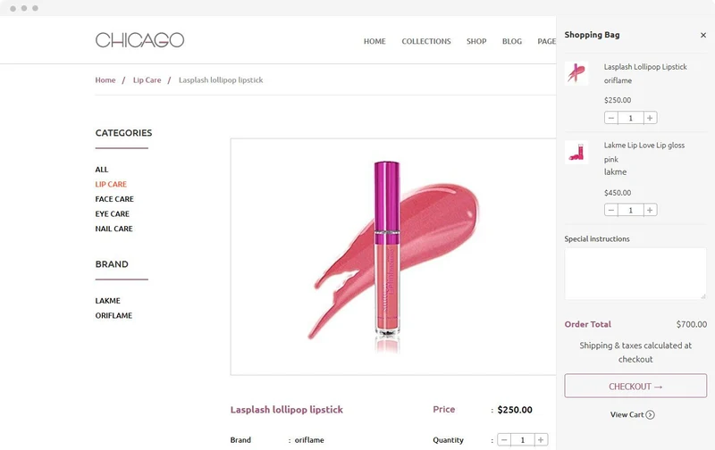 Beauty Store Chicago Shopify Theme