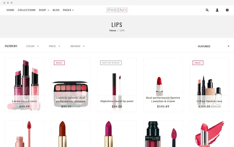 Beauty Shopify Theme - Phoenix